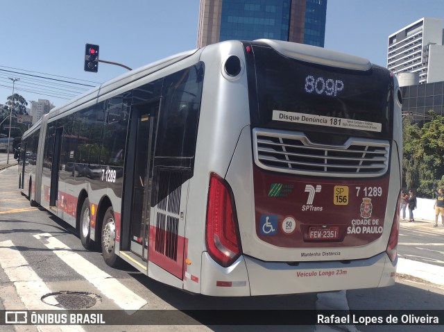 Viação Campo Belo 7 1289 na cidade de São Paulo, São Paulo, Brasil, por Rafael Lopes de Oliveira. ID da foto: 11403408.