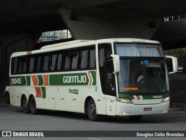 Empresa Gontijo de Transportes 21045 na cidade de Belo Horizonte, Minas Gerais, Brasil, por Douglas Célio Brandao. ID da foto: 11402073.