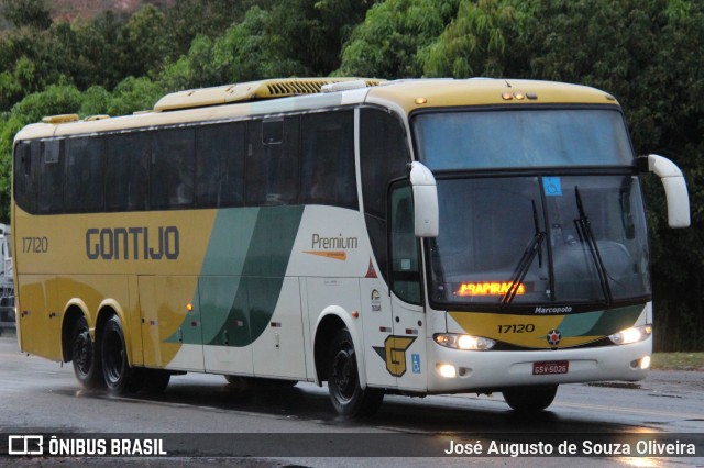 Empresa Gontijo de Transportes 17120 na cidade de Barra do Piraí, Rio de Janeiro, Brasil, por José Augusto de Souza Oliveira. ID da foto: 11403526.