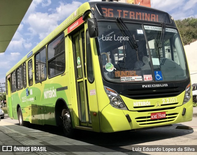 Santo Antônio Transportes Niterói 2.2.051 na cidade de Niterói, Rio de Janeiro, Brasil, por Luiz Eduardo Lopes da Silva. Número da foto: #11404068.