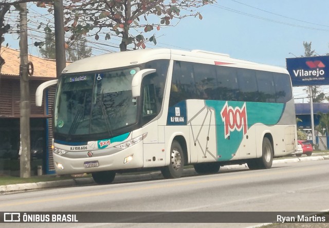 Auto Viação 1001 RJ 108.606 na cidade de Rio das Ostras, Rio de Janeiro, Brasil, por Ryan Martins. ID da foto: 11402361.