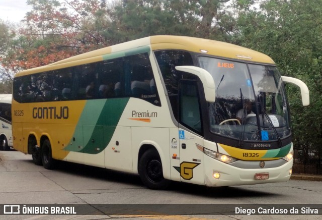 Empresa Gontijo de Transportes 18325 na cidade de São Paulo, São Paulo, Brasil, por Diego Cardoso da Silva. Número da foto: #11402359.