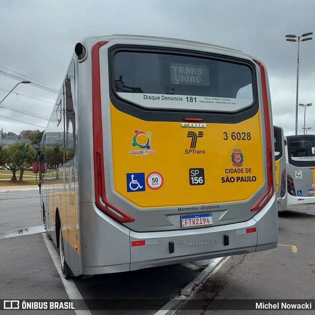 Transunião Transportes 3 6028 na cidade de Barueri, São Paulo, Brasil, por Michel Nowacki. ID da foto: 11404399.