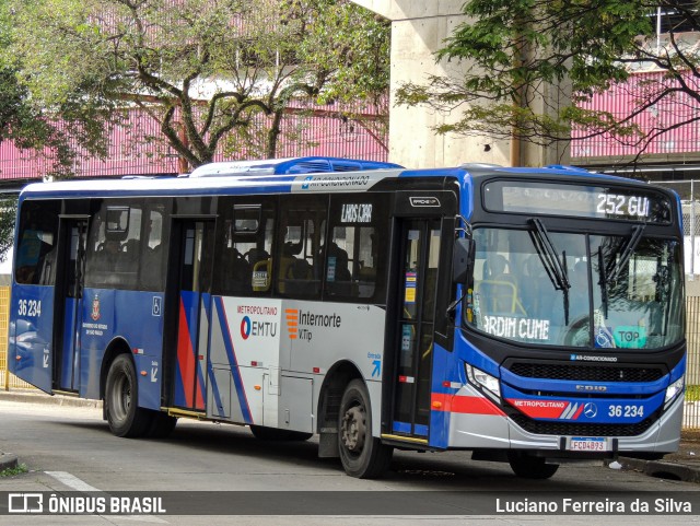 Vipol Transportes Rodoviários - TIPBUS - Transportes Intermunicipal 36.234 na cidade de São Paulo, São Paulo, Brasil, por Luciano Ferreira da Silva. ID da foto: 11402814.