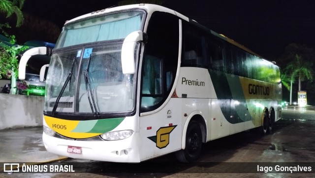 Empresa Gontijo de Transportes 14005 na cidade de Paraíba do Sul, Rio de Janeiro, Brasil, por Iago Gonçalves. ID da foto: 11401076.