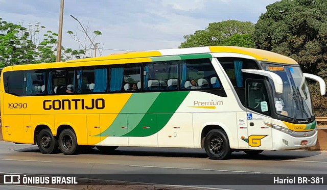 Empresa Gontijo de Transportes 19290 na cidade de Betim, Minas Gerais, Brasil, por Hariel BR-381. Número da foto: #11404530.