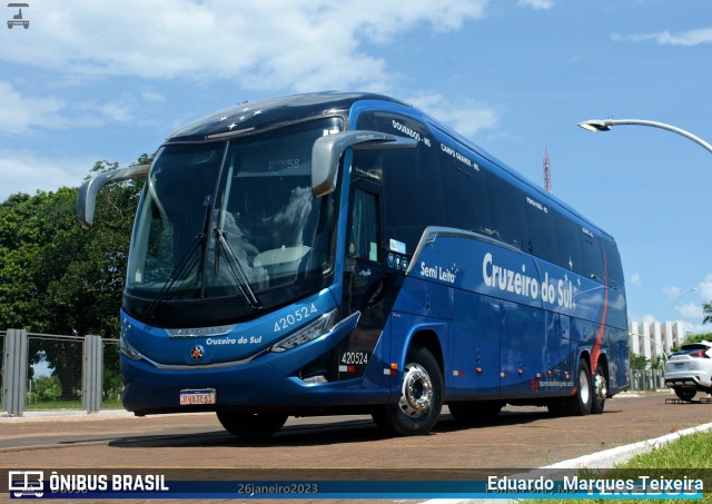 Cruzeiro do Sul Transportes 420524 na cidade de Ponta Porã, Mato Grosso do Sul, Brasil, por Eduardo  Marques Teixeira. Número da foto: #11328651.