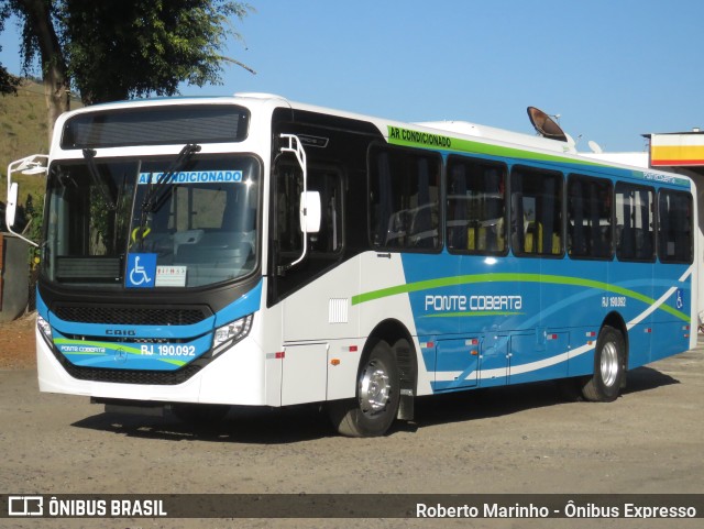 Viação Ponte Coberta RJ 190.092 na cidade de Paracambi, Rio de Janeiro, Brasil, por Roberto Marinho - Ônibus Expresso. ID da foto: 11329458.