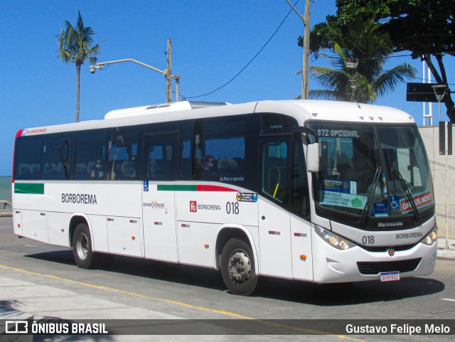 Borborema Imperial Transportes 018 na cidade de Recife, Pernambuco, Brasil, por Gustavo Felipe Melo. ID da foto: 11328290.