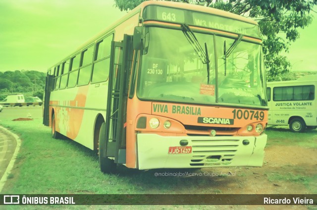 Viva Brasília - Viação Valmir Amaral 100749 na cidade de Brasília, Distrito Federal, Brasil, por Ricardo Vieira. Número da foto: #11329724.