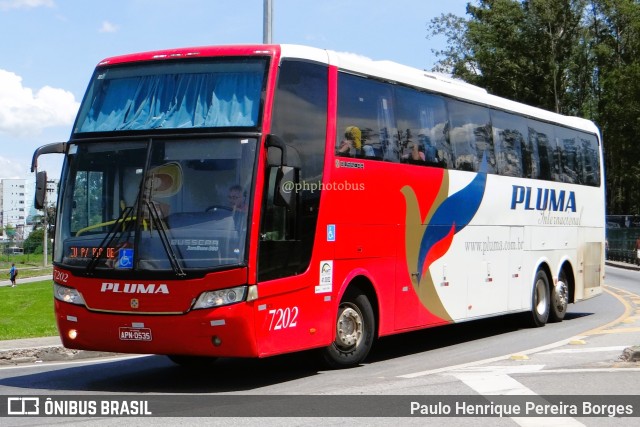 Pluma Conforto e Turismo 7202 na cidade de Resende, Rio de Janeiro, Brasil, por Paulo Henrique Pereira Borges. ID da foto: 11329427.