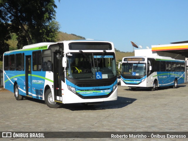 Viação Ponte Coberta rj 190.092 na cidade de Paracambi, Rio de Janeiro, Brasil, por Roberto Marinho - Ônibus Expresso. ID da foto: 11329418.