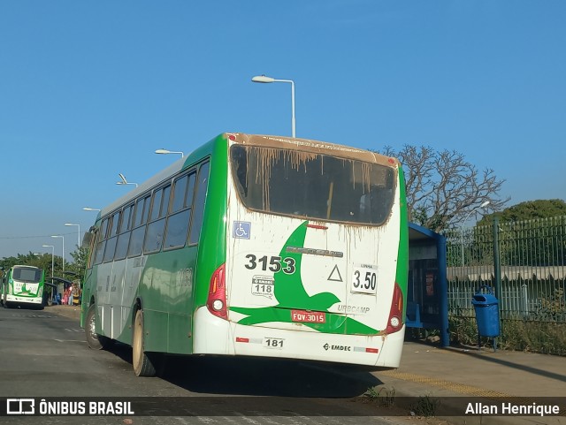 VB Transportes e Turismo 3153 na cidade de Campinas, São Paulo, Brasil, por Allan Henrique. Número da foto: #11327970.