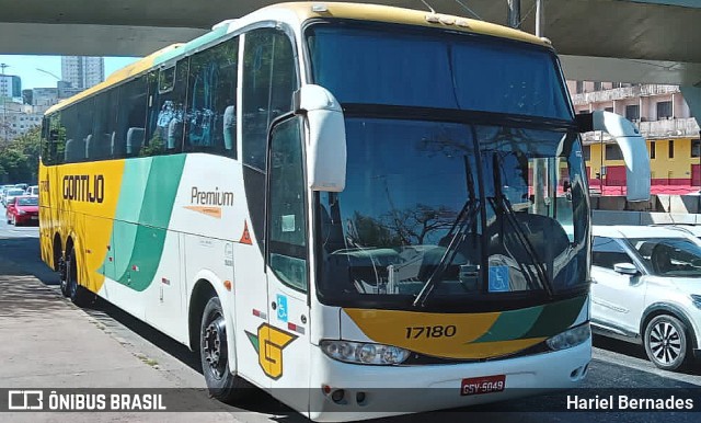 Empresa Gontijo de Transportes 17180 na cidade de Belo Horizonte, Minas Gerais, Brasil, por Hariel Bernades. Número da foto: #11328069.