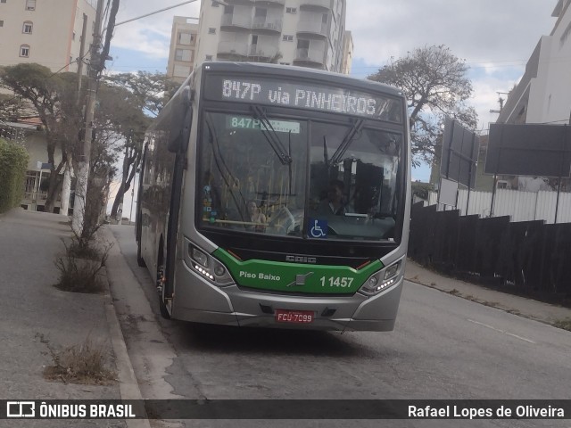 Viação Santa Brígida 1 1457 na cidade de São Paulo, São Paulo, Brasil, por Rafael Lopes de Oliveira. ID da foto: 11328564.