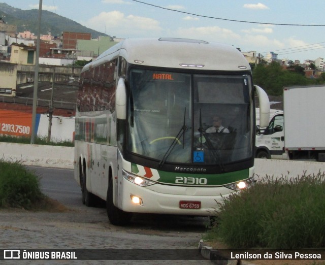 Empresa Gontijo de Transportes 21310 na cidade de Caruaru, Pernambuco, Brasil, por Lenilson da Silva Pessoa. ID da foto: 11329523.