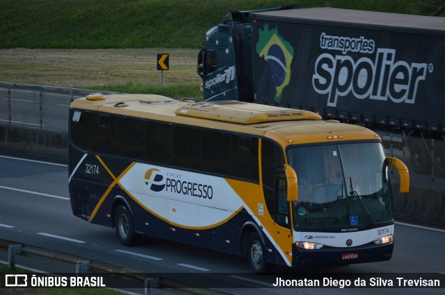 Viação Progresso 32174 na cidade de Lavrinhas, São Paulo, Brasil, por Jhonatan Diego da Silva Trevisan. ID da foto: 11407032.