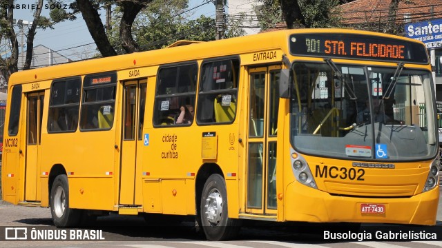 Auto Viação Mercês MC302 na cidade de Curitiba, Paraná, Brasil, por Busologia Gabrielística. Número da foto: #11406070.