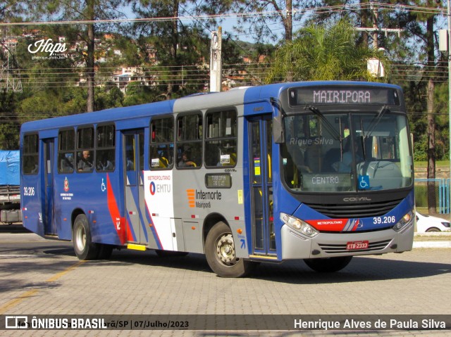 Empresa de Transportes Mairiporã 39.206 na cidade de Mairiporã, São Paulo, Brasil, por Henrique Alves de Paula Silva. Número da foto: #11407071.