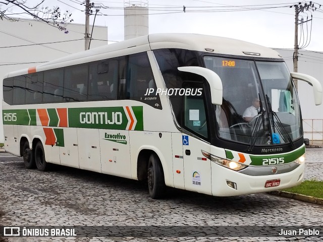 Empresa Gontijo de Transportes 21515 na cidade de Juiz de Fora, Minas Gerais, Brasil, por Juan Pablo. ID da foto: 11406324.