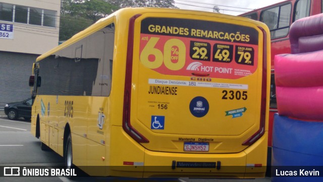 Viação Jundiaiense 2305 na cidade de Barueri, São Paulo, Brasil, por Lucas Kevin. Número da foto: #11406367.