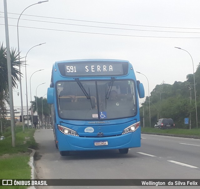 Nova Transporte 22301 na cidade de Serra, Espírito Santo, Brasil, por Wellington  da Silva Felix. ID da foto: 11406128.