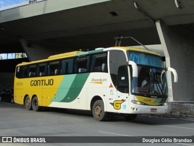 Empresa Gontijo de Transportes 17270 na cidade de Belo Horizonte, Minas Gerais, Brasil, por Douglas Célio Brandao. ID da foto: 11406252.