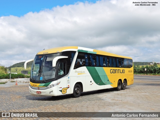 Empresa Gontijo de Transportes 18330 na cidade de João Monlevade, Minas Gerais, Brasil, por Antonio Carlos Fernandes. Número da foto: #11405132.