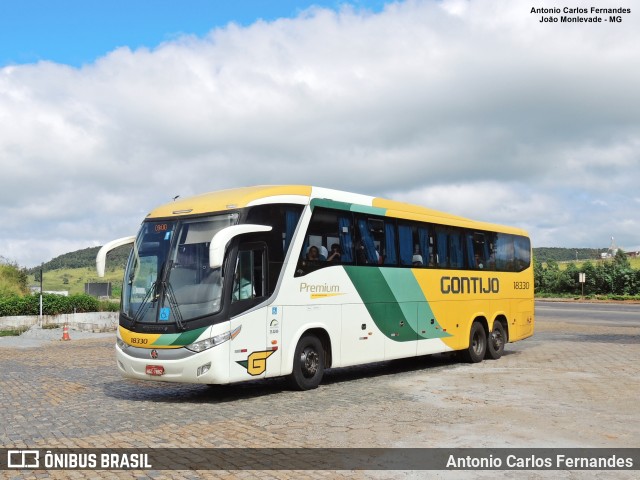 Empresa Gontijo de Transportes 18330 na cidade de João Monlevade, Minas Gerais, Brasil, por Antonio Carlos Fernandes. ID da foto: 11405132.