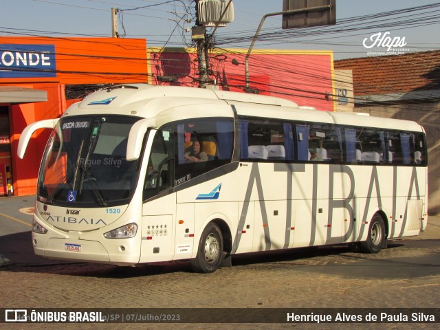 Viação Atibaia São Paulo 1520 na cidade de Atibaia, São Paulo, Brasil, por Henrique Alves de Paula Silva. ID da foto: 11407075.