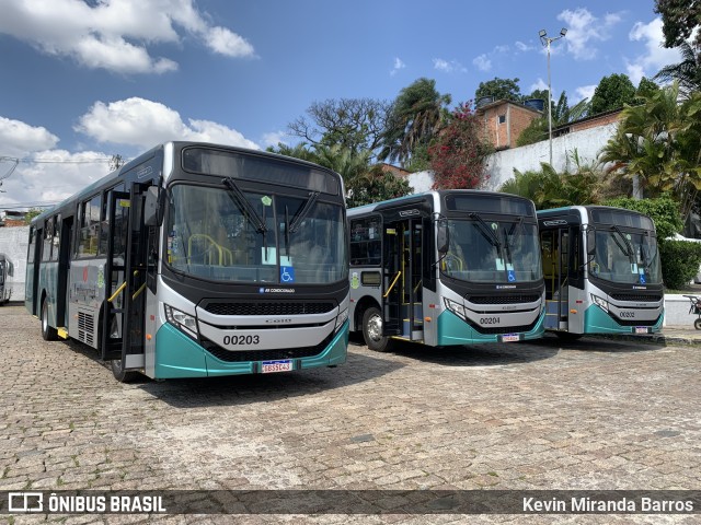 Auto Viação Urubupungá 00203 na cidade de Osasco, São Paulo, Brasil, por Kevin Miranda Barros. Número da foto: #11405552.