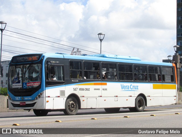 Expresso Vera Cruz 147 na cidade de Recife, Pernambuco, Brasil, por Gustavo Felipe Melo. Número da foto: #11406304.