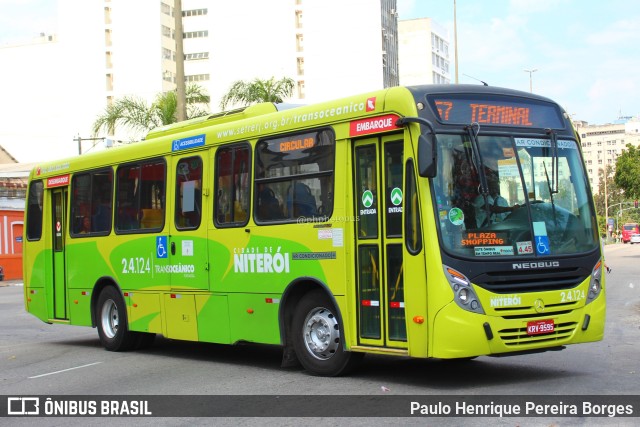 Viação Fortaleza 2.4.124 na cidade de Niterói, Rio de Janeiro, Brasil, por Paulo Henrique Pereira Borges. Número da foto: #11406162.