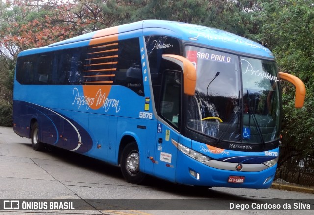 Empresa de Ônibus Pássaro Marron 5878 na cidade de São Paulo, São Paulo, Brasil, por Diego Cardoso da Silva. ID da foto: 11408722.