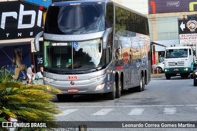 Auto Viação 1001 RJ 108.535 na cidade de Nova Friburgo, Rio de Janeiro, Brasil, por Leonardo Correa Gomes Martins. ID da foto: 11407363.