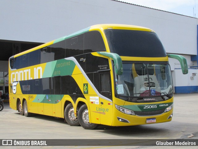 Empresa Gontijo de Transportes 25065 na cidade de Goiânia, Goiás, Brasil, por Glauber Medeiros. ID da foto: 11409931.