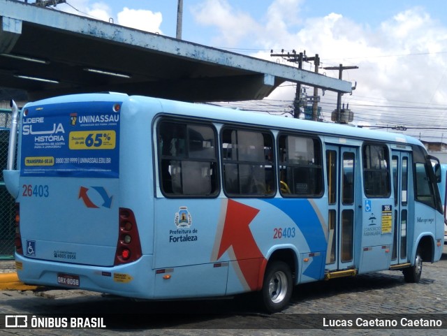 Maraponga Transportes 26403 na cidade de Fortaleza, Ceará, Brasil, por Lucas Caetano. Número da foto: #11408254.