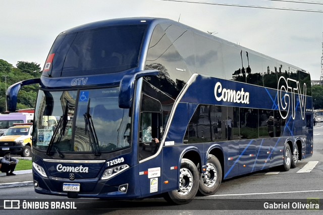 Viação Cometa 721309 na cidade de São Paulo, São Paulo, Brasil, por Gabriel Oliveira. ID da foto: 11407500.