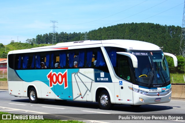 Auto Viação 1001 RJ 108.032 na cidade de Aparecida, São Paulo, Brasil, por Paulo Henrique Pereira Borges. Número da foto: #11409459.