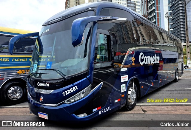 Viação Cometa 722501 na cidade de Barueri, São Paulo, Brasil, por Carlos Júnior. ID da foto: 11408919.