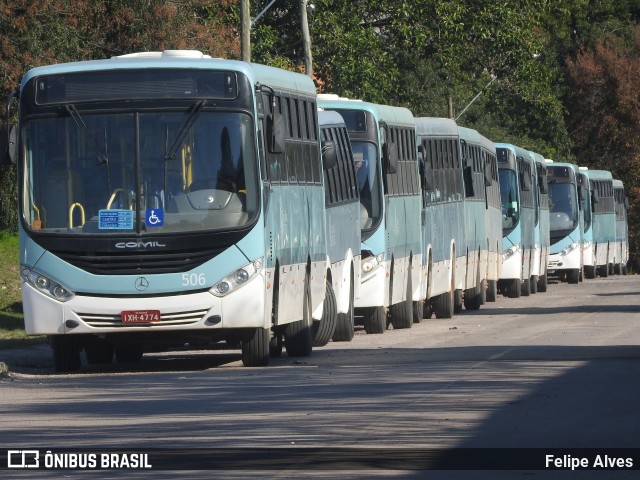 Viação Nossa Senhora Conquistadora 506 na cidade de Pelotas, Rio Grande do Sul, Brasil, por Felipe Alves. ID da foto: 11409895.