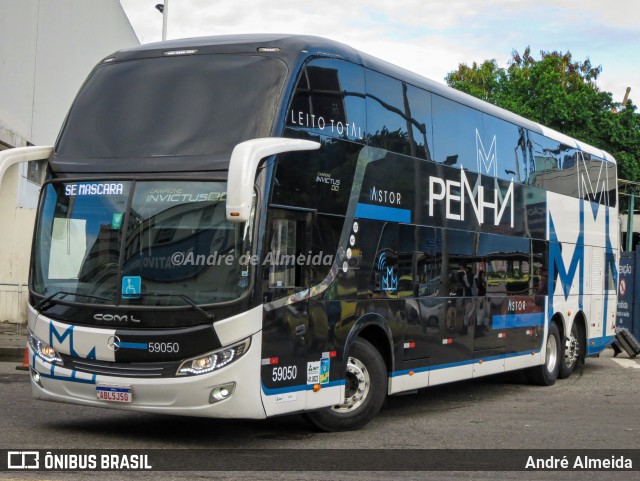 Empresa de Ônibus Nossa Senhora da Penha 59050 na cidade de Rio de Janeiro, Rio de Janeiro, Brasil, por André Almeida. ID da foto: 11407721.