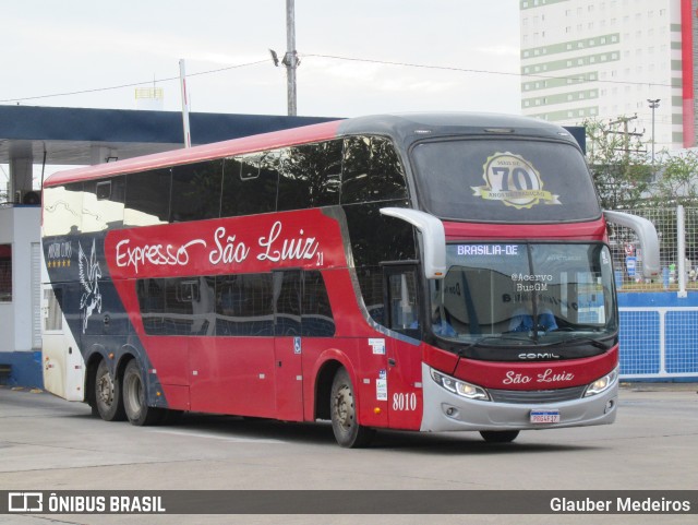 Expresso São Luiz 8010 na cidade de Goiânia, Goiás, Brasil, por Glauber Medeiros. Número da foto: #11409873.