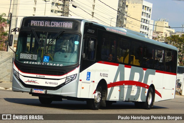 Auto Viação ABC RJ 105.022 na cidade de Niterói, Rio de Janeiro, Brasil, por Paulo Henrique Pereira Borges. Número da foto: #11409449.