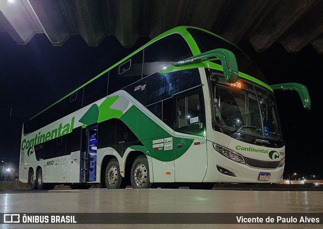 Viação Continental de Transportes 1003 na cidade de Araxá, Minas Gerais, Brasil, por Vicente de Paulo Alves. ID da foto: 11407636.