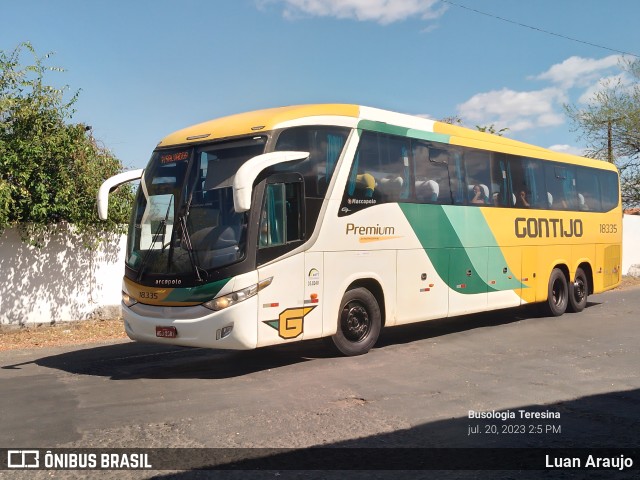 Empresa Gontijo de Transportes 18335 na cidade de Teresina, Piauí, Brasil, por Luan Araujo. ID da foto: 11408738.