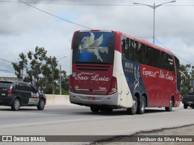 Expresso São Luiz 7800 na cidade de Caruaru, Pernambuco, Brasil, por Lenilson da Silva Pessoa. Número da foto: #11409194.