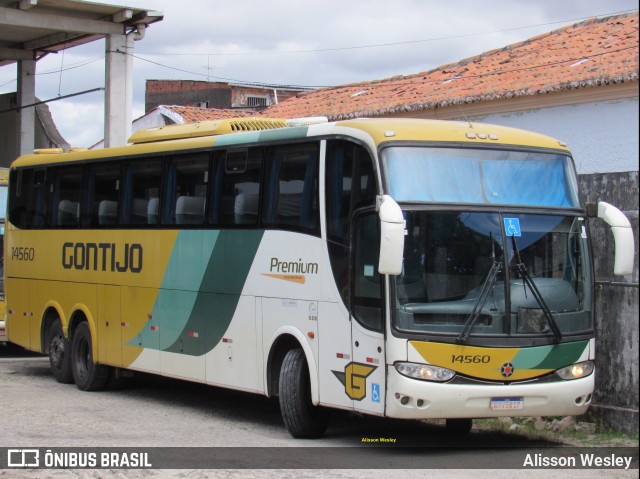 Empresa Gontijo de Transportes 14560 na cidade de Fortaleza, Ceará, Brasil, por Alisson Wesley. ID da foto: 11332322.