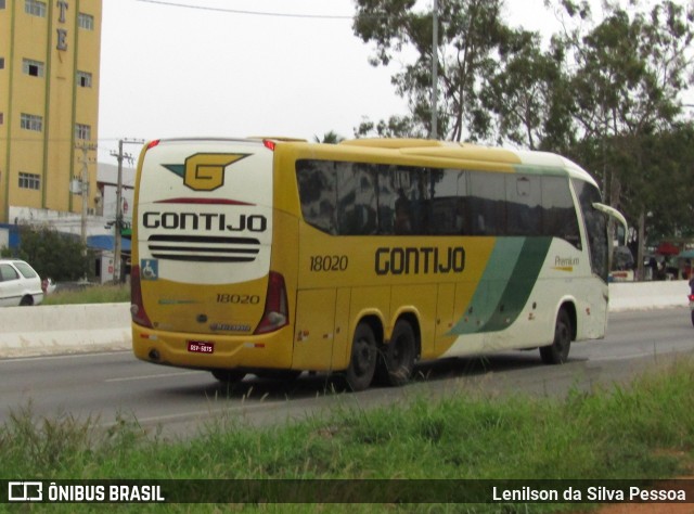 Empresa Gontijo de Transportes 18020 na cidade de Caruaru, Pernambuco, Brasil, por Lenilson da Silva Pessoa. ID da foto: 11331487.