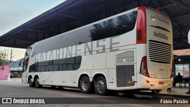 Auto Viação Catarinense 3734 na cidade de Embu das Artes, São Paulo, Brasil, por Fábio Paixão. Número da foto: #11331772.